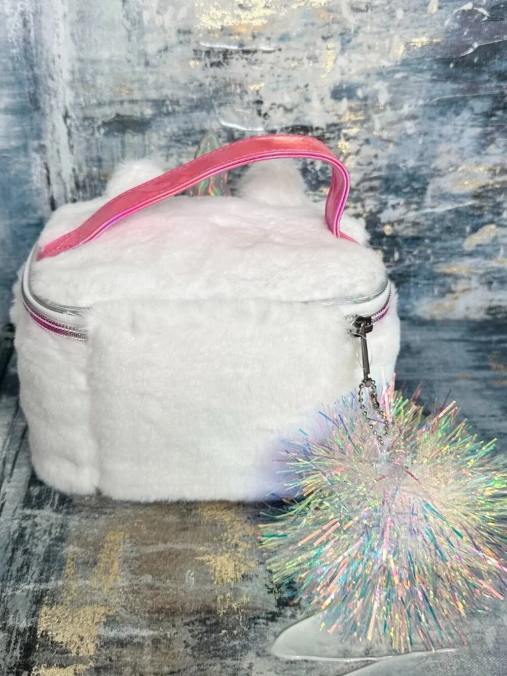 Shiny Unicorn Makeup Bag